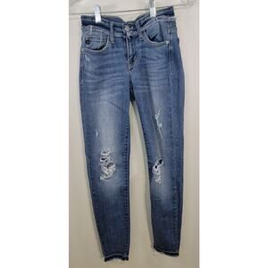 Judy Blue Jeans Womens Size 0/24 Distressed Skinny Punk Grunge Casual Skater
